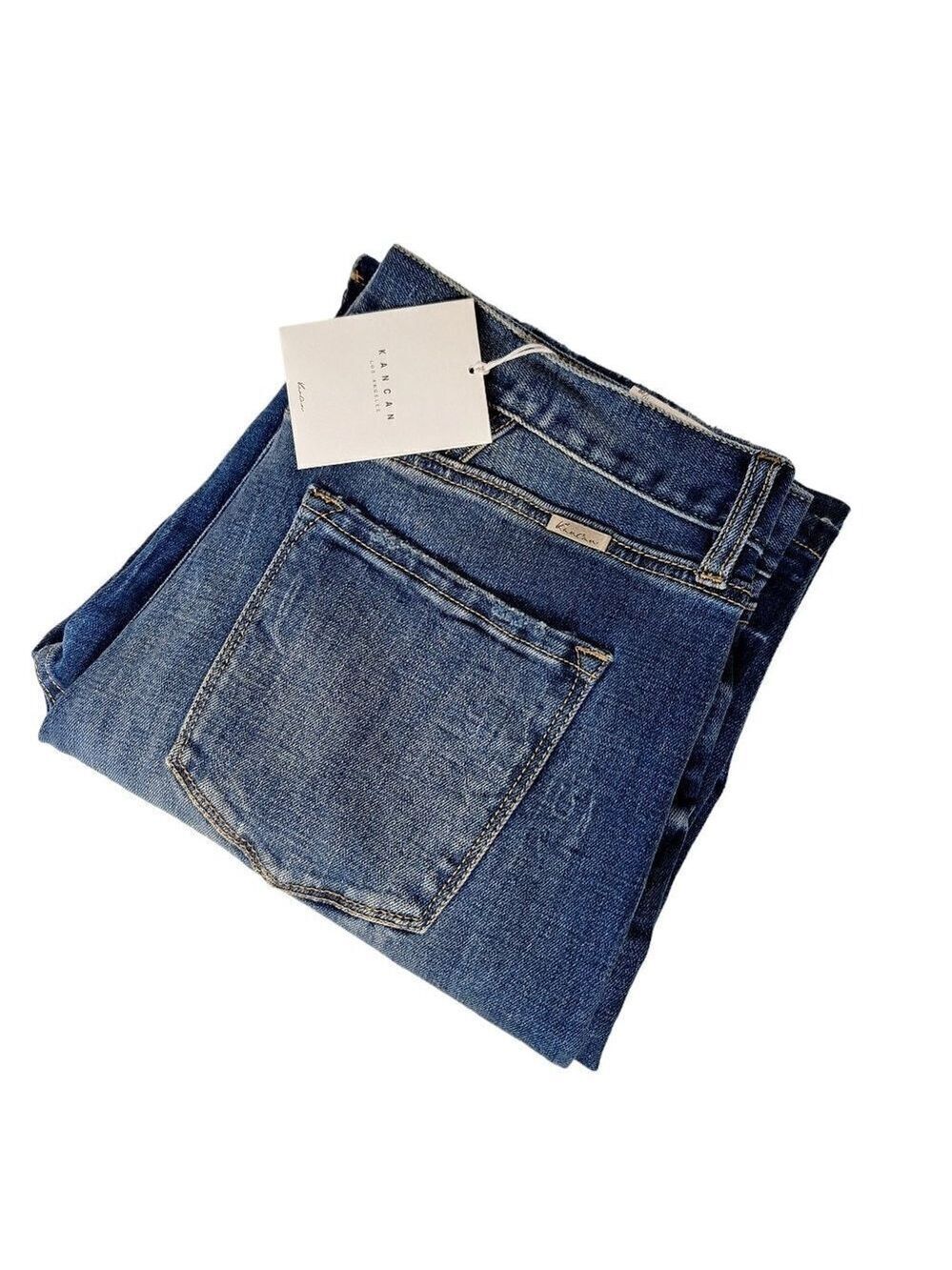 KanCan Mordekaiser High Rise Straight Leg Dad Jeans 11/29